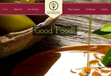 Good food mood website, a company that produces organic oil and dates